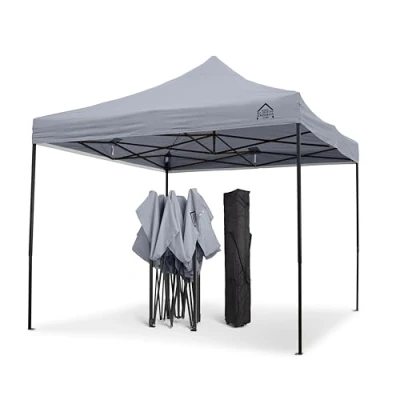 Afbeelding van All Seasons Gazebos Pop Up paviljoen, 3 x m, duurzaam, volledig waterdicht, met gewichten voor de hoekpalen