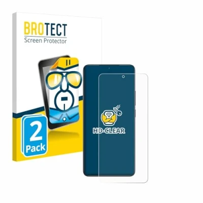 Afbeelding van BROTECT (2 Stuks) Schermbeschermer voor Xiaomi Poco F6 Pro Screen Protector Transparant