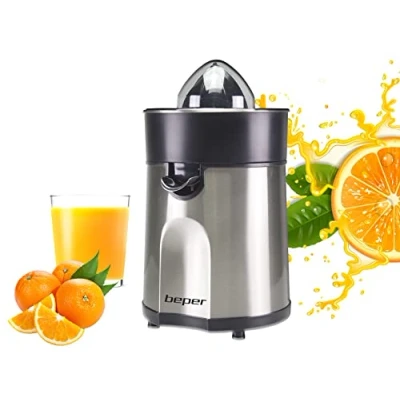 Afbeelding van BEPER P102EST001 elektrische sappers, behuizing van staal, lekvrije regengoot, twee kegels inbegrepen, stalen filter, gemakkelijk te reinigen, citruspers