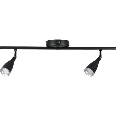 Afbeelding van V TAC VT 810 B Zwarte LED plafondlamp met 2 spots IP20 9W 720 Lumen 3000K