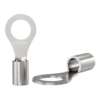 Afbeelding van Lumonic 25x krimpklemmen kaal 0,5 1,5mm² I M4 ongeïsoleerd kabelschoenen M4, buisvormige kabelschoen 0,5mm2 1,5mm2 ringstekkers, krimpc