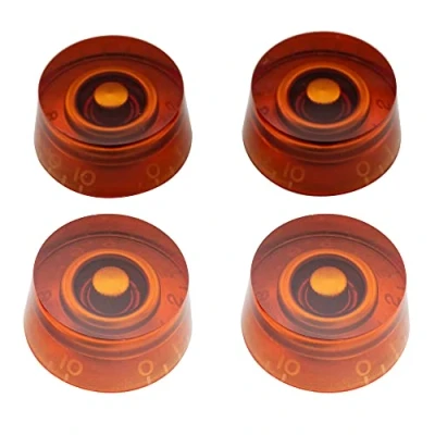 Afbeelding van Musiclily Pro Inch Maat Speed Knop voor USA Les Paul Elektrische Gitaar, Amber (4 Stuks)