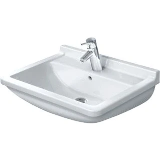 Afbeelding van Duravit Philippe Starck 3 wastafel 60x45cm Wondergliss wit