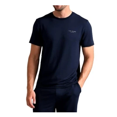 Afbeelding van Ted Baker Heren Supersoft Jersey Lounge T shirt, Navy nws 002, S
