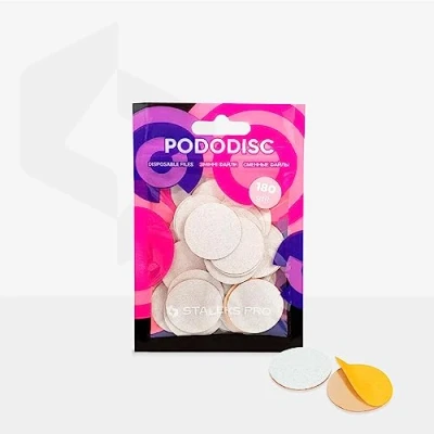 Afbeelding van STALEKS PRO Pododisco PODODISC L EXPERT 25 mm schuurschijven voor nagelfrees, speciaal pedicure, korrel #180