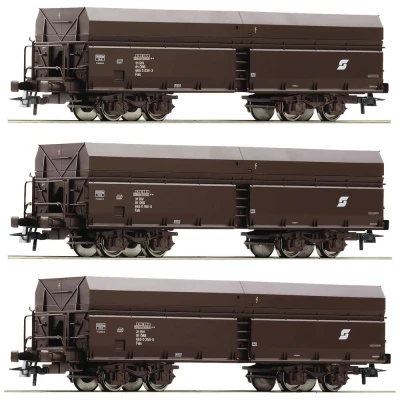 Afbeelding van Roco 6600071 H0 3 zelflossers van de ÖBB