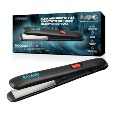 Afbeelding van Revamp Progloss Digital Stijltang met hittebescherming zwevende keramische platen geschikt voor alle haartypen