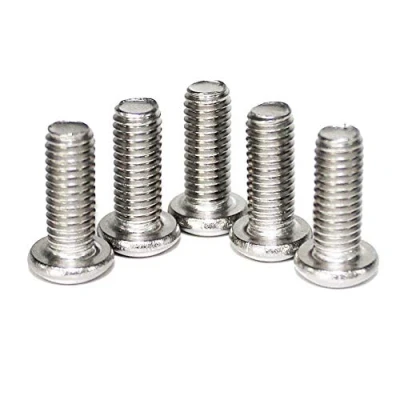 Afbeelding van 100 stuks M4 x 16 platte schroeven met ISK van roestvrij staal A2 ISO 7380 1