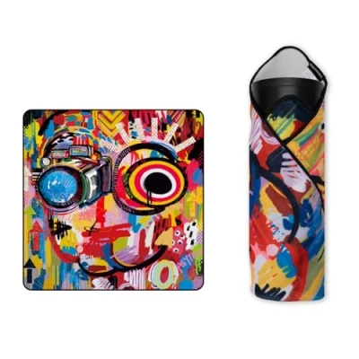 Afbeelding van PGYTECH Camera Beschermende Wrap, Anti Kras Stofdicht Lens Wrap Doek voor DSLR/Camera Accessoires, Meerkleurig, 45 x cm, Doodle