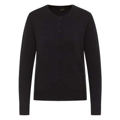 Afbeelding van DREIMASTER Klassik Dames Cardigan XS/S / Zwart 50% Viscose 28% Polyester 22% Nylon