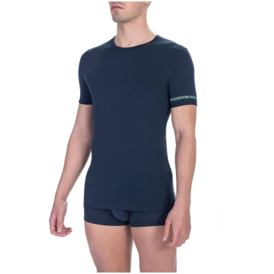 Afbeelding van Bikkembergs Fashion CREW NECK BIP Tshirt print, Heren, Maat: Small, Navy
