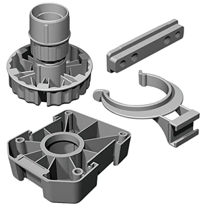 Afbeelding van GedoTec Meubelpoten, in hoogte verstelbaar, kunststof, zwart, 80 mm, complete set, verstelbare voet, 500 kg draagkracht, Made Germany, set van 20