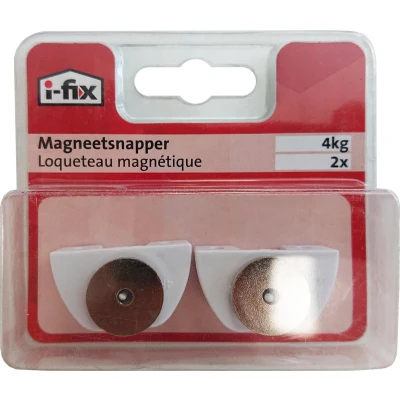 Afbeelding van I FIX magneetsnapper 4 kg 2 stuks WIT