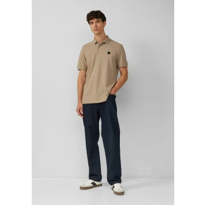 Afbeelding van s.Oliver Black Label MIT Labelpatch Poloshirt, Heren, Maat: XL, Cognac