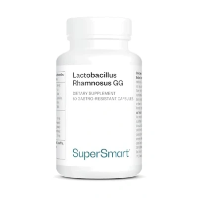 Afbeelding van Supersmart Lactobacillus Rhamnosus GG 10 Biljoen Cfu Probiotic Strain Supplement Ondersteuning Gezonde Intestinale &amp; Vaginale Flora Non GMO Glutenvrij 60 DR Capsules