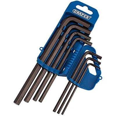 Afbeelding van Draper Gereedschap 33693 Imperial Hexagon Key Set 7 Stuks Pices, Blauw