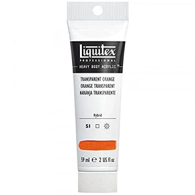 Afbeelding van Liquitex 1045035 Professional Heavy Body acrylverf in kunstenaarskwaliteit met uitstekende lichtechtheid en boterachtige consistentie, 59ml Transparent Orange