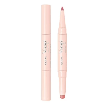 Afbeelding van Pupa Vamp! Creamy Duo Contouring Lip Pencil &amp; Shiny Lipstick Light Rose 004 5% korting code PUPA5