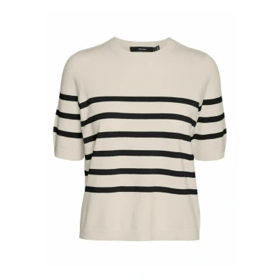 Afbeelding van Vero Moda Vmsaba Oneck Tshirt print, Dames, Maat: Medium, Birch