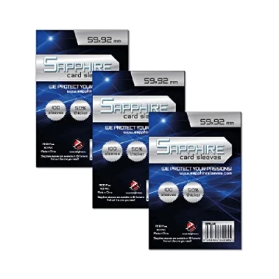 Afbeelding van Red Glove 3 stuks 100 saffier sleeves blauw 59 x 92 SPBLUE3P