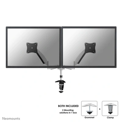 Afbeelding van FPMA D950D is een bureausteun met gasveer voor flat screens t/m 27 inch (69 cm).