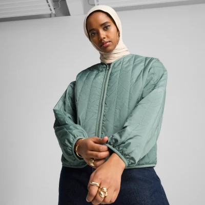 Afbeelding van Puma Reversible Jas, Dames, Maat: Large, Green moon