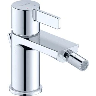 Afbeelding van Duravit d neo 1 gats bidetkraan met waste chroom de2400001010