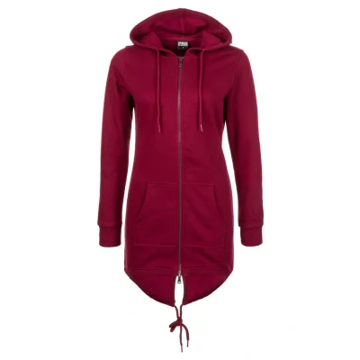 Afbeelding van Urban Classics Parka Sweater met rits, Dames, Maat: XS, Red
