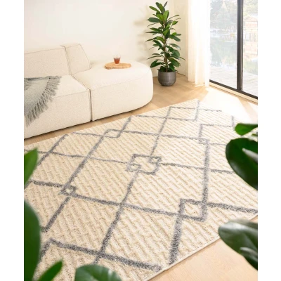 Afbeelding van Scandinavisch Tapijt/Vloerkleed Fjord Hav Crème 60x100 Cm