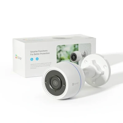 Afbeelding van EZVIZ Outdoor Camera Kleur Nachtzicht, CCTV systeem Wi Fi Home Security Camera, Strobe Light, 1080P FHD, Bewegingsdetectie, IP67 Waterdicht, 256 GB SD kaart/Cloud Storage, Alexa/Google (C3TN)