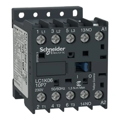 Afbeelding van Schneider electric tesys k contactor 3m hc 1m ac 3 440v 6a stuurspanning 24v lc1k0610b7