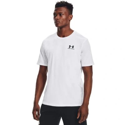 Afbeelding van Under Armour Sportstyle Tshirt print, Heren, Maat: Large, White/black