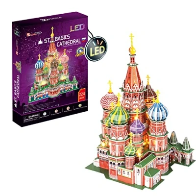 Afbeelding van 3D Puzzel San Basilio Puzzels Bekende Gebouwen Modellen om in Elkaar te Zetten voor Volwassenen en Kinderen 224 stuks 240min