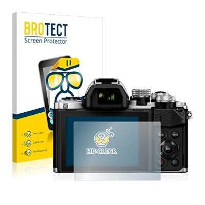 Afbeelding van BROTECT (2 Stuks) Schermbeschermer voor Olympus OM D E M10 Mark II Screen Protector Transparant