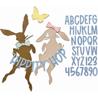 Afbeelding van Sizzix Tim Holtz Thinlits Die Set Vault Hippity Hop