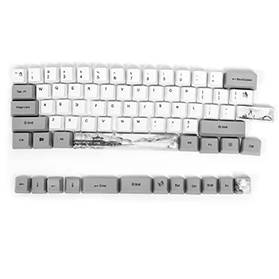 Afbeelding van 73 stuks PBT Sublimatie keycaps, mechanisch toetsenbord, universeel, Keycap, vijfzijdig geverfd 6064, inktpatroon, mechanische/optische universele pc onderdelen voor