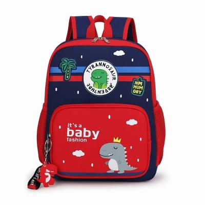 Afbeelding van rugzak , schooltas meisje, jongen, kind,licht, schooltas, meisjes, jongens, basisschool, 4 6 jaar, waterdicht, schattig, voor A4, rugleuning, kleuterschool, reizen, met borstband rood