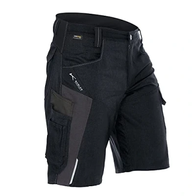 Afbeelding van KÜBLER Workwear Bermuda voor heren, Zwart/Houtskool, 62