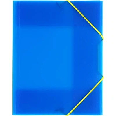 Afbeelding van Grafoplás Ordner A5 met elastieken en kleppen, blauw