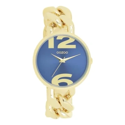 Afbeelding van goudkleurige OOZOO horloge met grove schakelarmband C11351