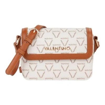 Afbeelding van VALENTINO Schoudertas Lady Re Flap Bag Bianco / Cuoio Crème