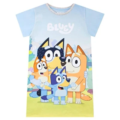 Afbeelding van Bluey Nachthemd Meisjes met korte mouwen Veelkleurig 128