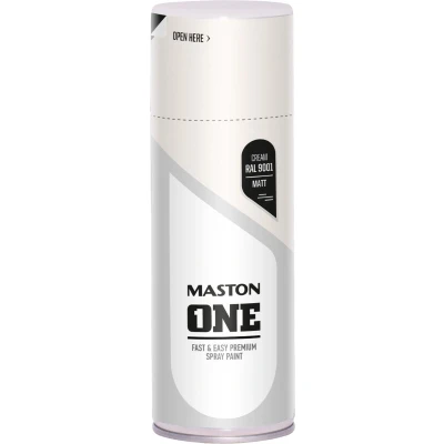 Afbeelding van Maston ONE Spuitlak Mat Crème (RAL 9001) 400 ml