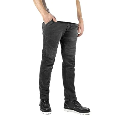 Afbeelding van JOHN DOE REBEL DARK GREY XTM MOTORCYCLE JEANS 32/36 Maat Broek