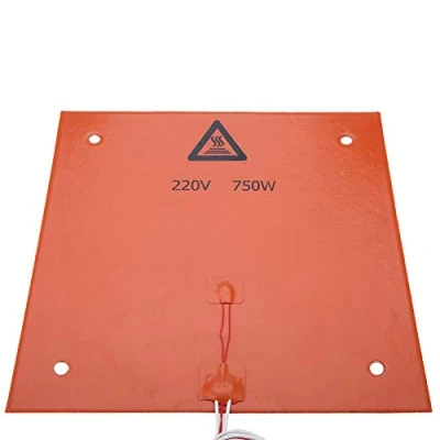 Afbeelding van Tangxi verwarmingskussen voor hoge temperaturen 12 V 220 3D printeraccessoires siliconen warm bed 120 watt 200 600 750 (oranje 310 * mm)