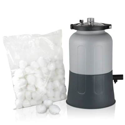 Afbeelding van Gre FAQC40 Compacte filter met Aqualoon, energiebesparend, aansluitingen 32 38 mm voor zwembaden tot 15 m3