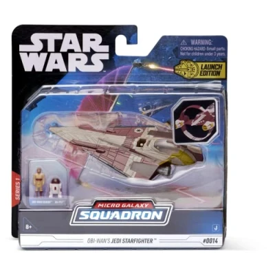 Afbeelding van Bizak Star Wars Micro Galaxy Squadron, Delta 78 Jedi Starfighter, incl. 2 figuren (62610014)
