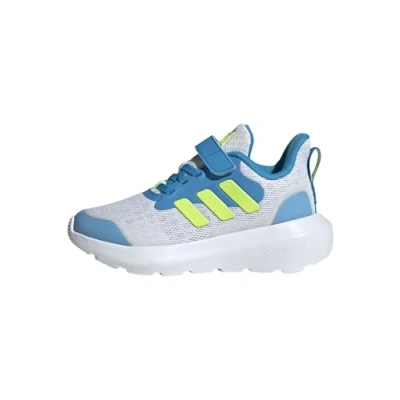 Afbeelding van adidas Performance Fortarun 3.0 Unisex Hardloopschoenen voor op de weg kinderen, Maat: 34, Dash grey/lucid lemon/solar blue2 Kunststof/ textiel