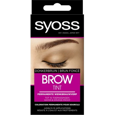 Afbeelding van 3x Syoss Browtint Donkerbruin