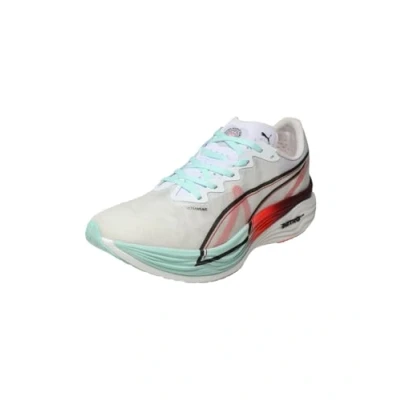 Afbeelding van PUMA Deviate Nitro Elite 3 Road Hardloopschoenen Voor mannen, Hyrox Rood Wit, 42 EU